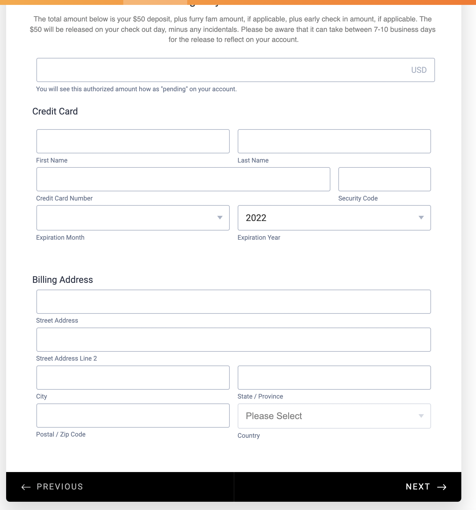 Remove Billing Address from